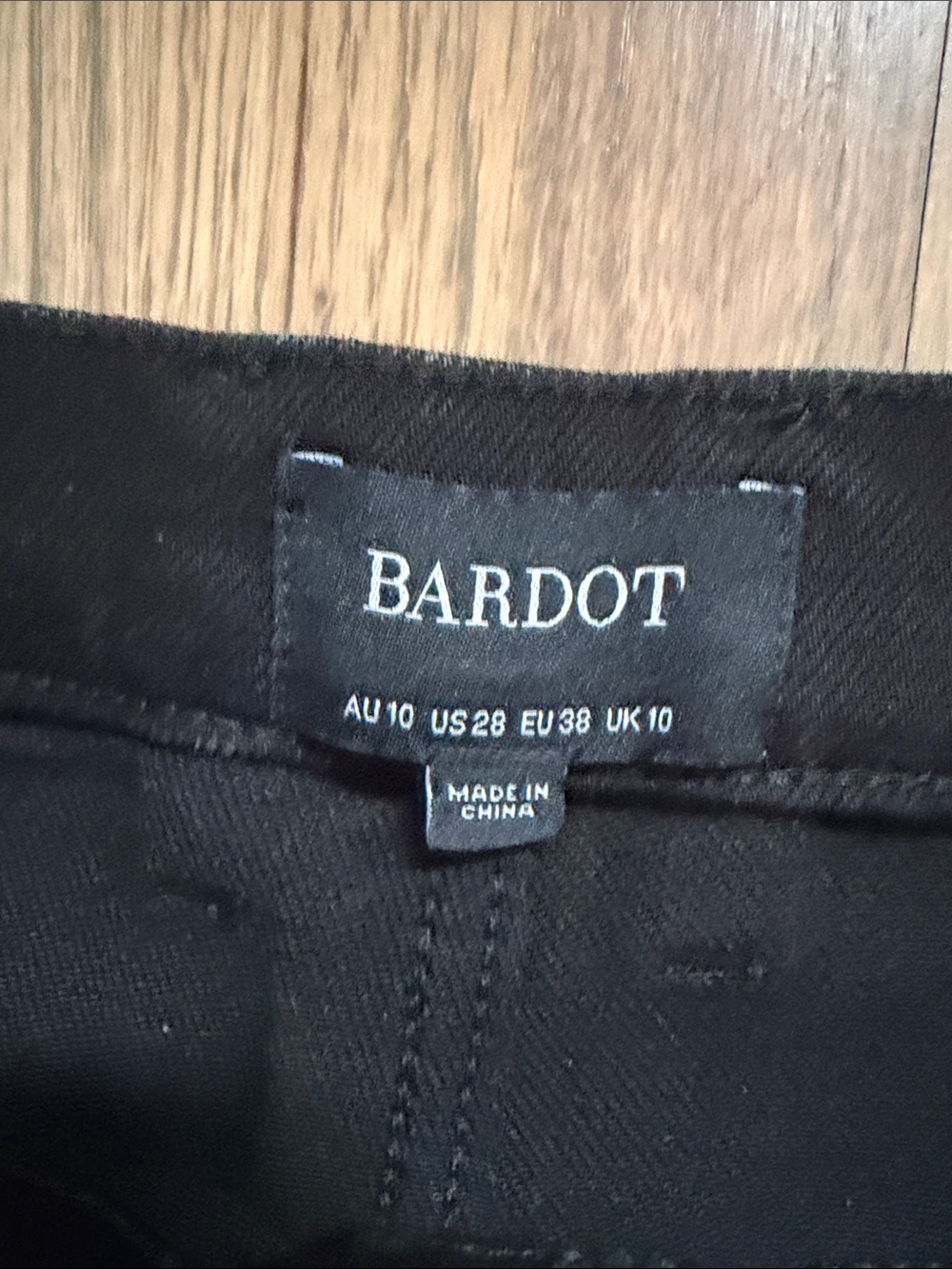 Bardot Black Heidi High-Rise Straight Leg Jeans - 28 - Picture 7 of 9